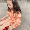 EnJoCho Toddler Patchwork Sundress Little Girls T Shirt Striped Mid Sleeve Long Sweater Dress for 3 to 8 Years (A#fd, 5-6 Years) view 2