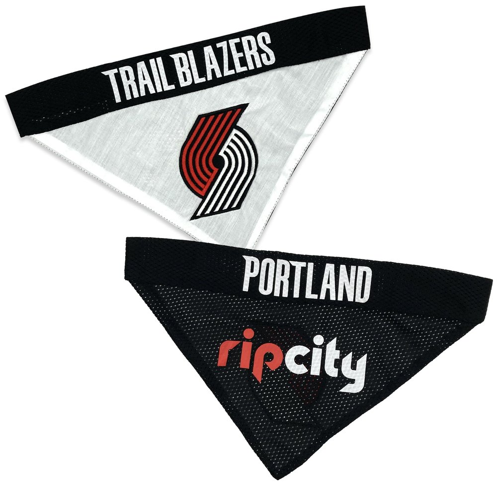 Pets First NBA Dog Bandana -Portland Trailblazers Reversible Bandana. 2 Sided Home & Away Sports Bandana with a Premium Embroidery Team Logo, Large/X-Large