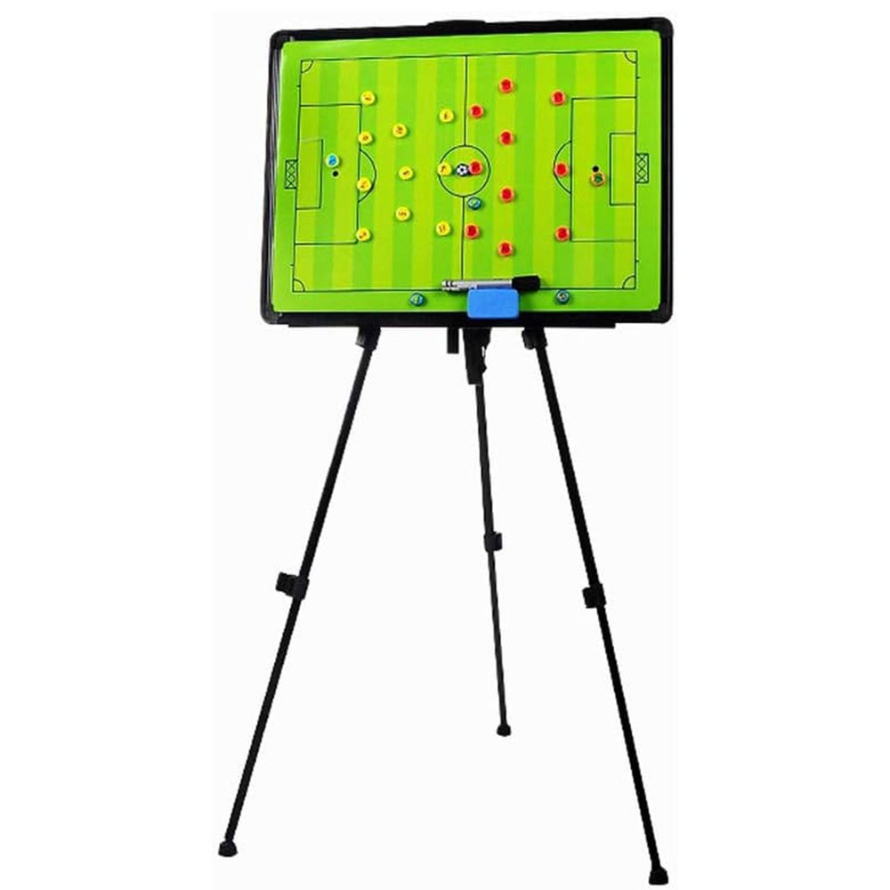 esmen Magnetic Coaching Board, Large Soccer Tactics Board Magnetic Marker, Tripod Stand and Carrying BagTraining Assistant Equipmentc