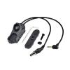 HATSEN Tactical Modular Dual Wire Button Remote Activation Pressure SwitchCompatible with M300/M600 PEQ15/A2 Etc Series Scout Troch Flashlightfor 20mm Rail and M&K System (SF+3.5 Plug BK) view 1