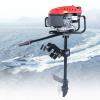 6HP 4 Stroke Outboard Motor Gas Boat Engine 170cc Fishing Boat Gasoline Boat Engine Tiller Control Start Heavy Duty Shaft Boat Engine Air-cooled Outboard Boat Motors view 3