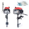 6HP 4 Stroke Outboard Motor Gas Boat Engine 170cc Fishing Boat Gasoline Boat Engine Tiller Control Start Heavy Duty Shaft Boat Engine Air-cooled Outboard Boat Motors view 4