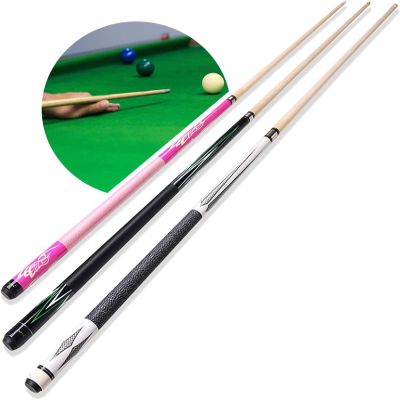 Pool Cue,Pool Stick,Maple Pool Cue Sticks, Universal 1/2 Pool Stick for Clubs & Billiard Players, Handmade Snooker Billiard Cue Stick 145cm (Cusp10.5mm, Black)