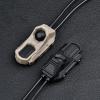 HATSEN Tactical Modular Dual Wire Button Remote Activation Pressure SwitchCompatible with M300/M600 PEQ15/A2 Etc Series Scout Troch Flashlightfor 20mm Rail and M&K System (SF+Crane Laser Plug DE) view 3