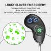 FINGER TEN Golf Iron Wedge Head Covers 52 54 56 60 1 Pc or 1 Set, Stylish Leather Headcover Club Head Protection for Irons, Clover USA Flag Design for Men Women (52, 56, 60(Black&Clover)) view 4