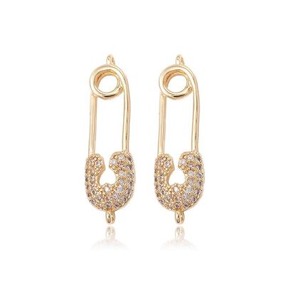 RAFER Paper Clip Earrings for Women, 925 silver needle Earrings, Stud Earring, Modern Earrings