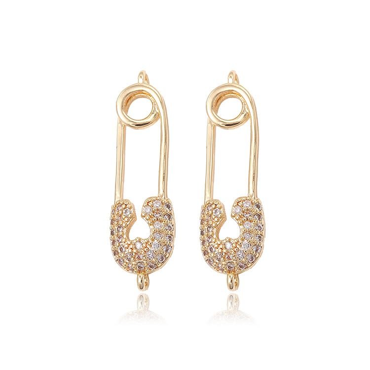 RAFER Paper Clip Earrings for Women, 925 silver needle Earrings, Stud Earring, Modern Earrings