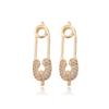 RAFER Paper Clip Earrings for Women, 925 silver needle Earrings, Stud Earring, Modern Earrings view 1