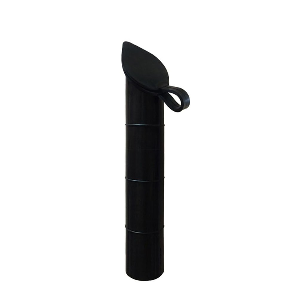 KTGCOZS Replace new Black color 30 degree Fishing Rod racks holder Inner Sleeve Rod Pod Rubber Cap Tube Liner