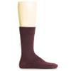 Hugh Ugoli Mens Cotton Dress Socks, Plain Colors, Regular Fit, Crew, Casual Socks, 3 Pack, Burgundy, Shoe Size: 6-8 view 4