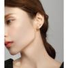 18G Christmas Snowflake Cartilage Small Stud Earring Crystal Red Green Tiny Screw Back Earrings Helix Tragus Barbell Body Piercing Jewelry for Women New Year Holiday Gifts Anniversary (Gold-Tone) view 3