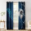 MIORON Sports Football Window Curtains, Science and Technology Bule Blackout Curtains, Noise Reducing Polyester Curtains for Living Room Bedroom Kitchen Gaming Room 2 Panels (63" W x 72" L) view 2