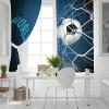 MIORON Sports Football Window Curtains, Science and Technology Bule Blackout Curtains, Noise Reducing Polyester Curtains for Living Room Bedroom Kitchen Gaming Room 2 Panels (63" W x 72" L) view 3