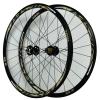 ZECHAO Off Road Disc Brake Wheels,Double Wall Alloy Rims 700c*23-45C Tires V Brake C Brake 7/8/9/10/11 Speed Flywheel Circle Height 30MM Wheelset (Color : Yellow, Size : 700c) view 1