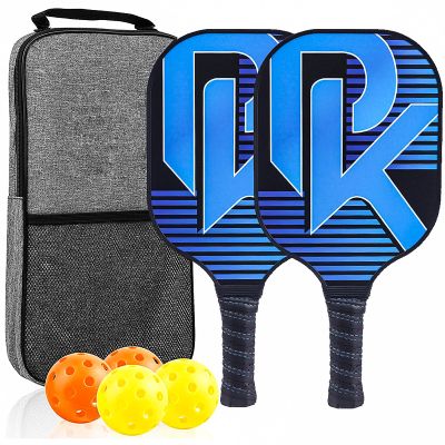 Lvpradior Pickleball Paddles, USAPA Approved Fiberglass Surface Pickleball Set, Pickleball Paddles Set with Pickleball Rackets for Men Women
