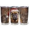 Hyturtle Personalized Gifts Dog Lover - Bulldog Merry Christmas Custom Name Coffee Tumbler Cup Stainless Steel 20oz, Animal Lover Gifts For Women Girl Kids Men On Birthday Christmas view 1