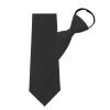 Mantieqingway Zipper Ties for Women, Pre-tied Adjustable Boys/Girls Neck Ties for Business, School Uniforms, JK/JC Cosplay (Black) view 1
