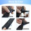 Mantieqingway Zipper Ties for Women, Pre-tied Adjustable Boys/Girls Neck Ties for Business, School Uniforms, JK/JC Cosplay (Black) view 4