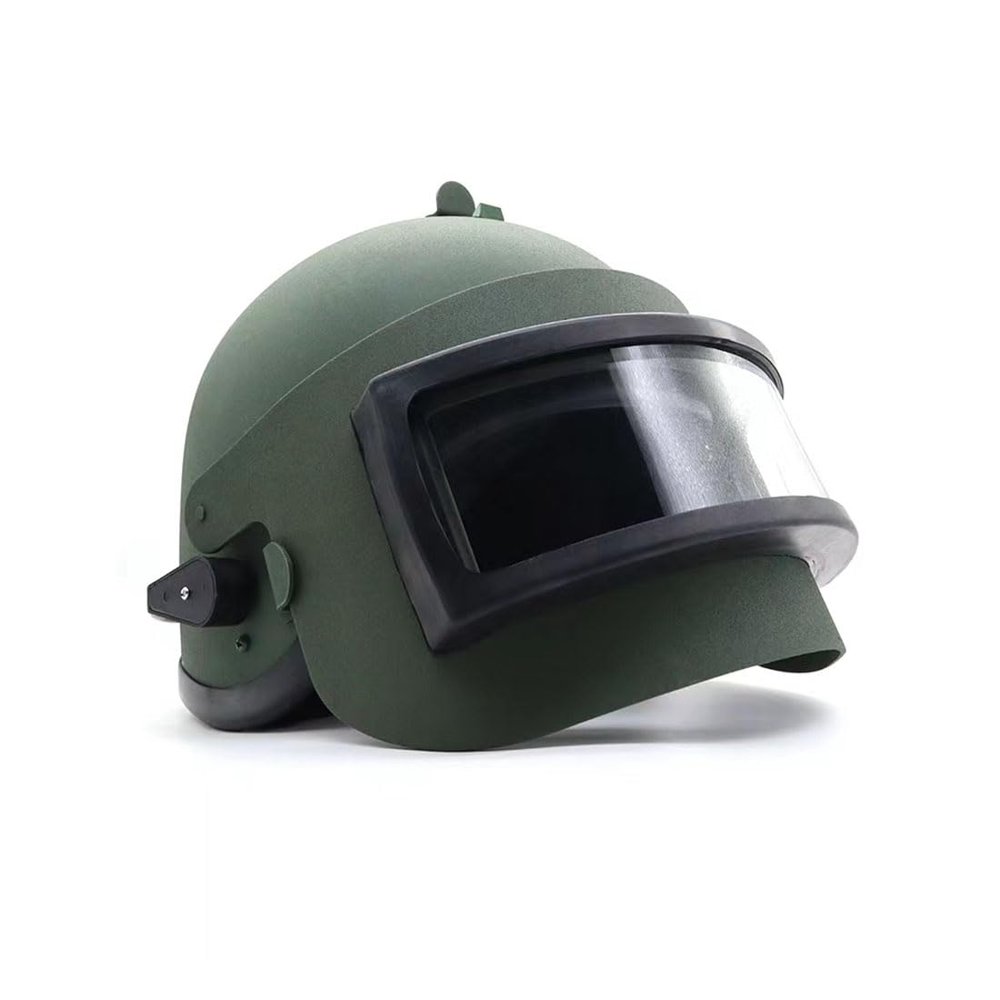 Aetheria Russian K63 Helmet with Adjustable Cushioning Pads, 56-66cm Size, WW2 Military Helmet Mask for Halloween CS Outdoor Activities - Black (Army Green)