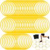 Shappy 50 Pcs Agility Rings with Storage Bags 15 Inch Agility Training Rings Hoop Exercise Ring Plastic Speed Rings Jumping Hoops for Sports Soccer Football Gymnastics Practice Games (Yellow) view 1