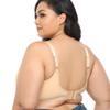 TELIMUSSTO Women's Full Coverage Plus Size Soft Cotton Lace Bra Wirefree Non-Padded 48DD-1 view 4