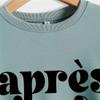 ESIKAH Apres Ski Sweatshirt Womens Crewneck Long Sleeve Casual Popular Pullover Tops Girls Weekend Winter Sports Sweatshirt Beige view 3
