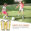 BESPORTBLE 1pair Soccer Shin Guards for Teens Lightweight Shin Protector for Boys and Girls Breathable Calf for Outdoor Football Training and Pineapple Design view 3