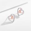 925 Sterling Silver Gymnastics Stud Earrings for Daughter Gymnastics Gifts USA Gymnast Ear Studs Jewelry Gift Gymnastics Sport Earrings Sports Jewelry for Granddaughter Christmas Gift (Gymnastics Style-4) view 3