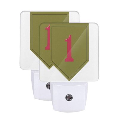 Qauirfe Us Infantry Division Night Light Set of 2 Home Decor