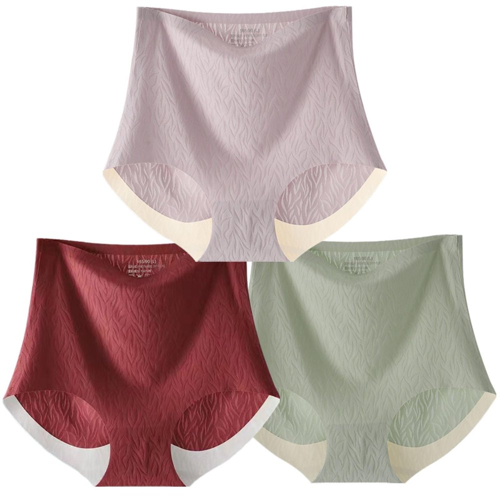 Fresh Seamless High Waist Hip Lifting Tummy Control Panties Butt Lift Pantis Ice Silk Women Plus Size Shapewear (US, Alpha, Large, Regular, Regular, A)