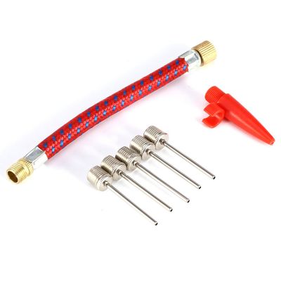 VGEBY Pump Adapter Kit, Portable Basketball Pump Needle Kit Inflatable Adaptor Kit 7 Piece Needle Connectors for Soccer Football Basketball Tyre