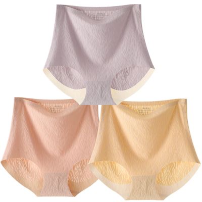 Fresh Seamless High Waist Hip Lifting Tummy Control Panties Butt Lift Pantis Ice Silk Women Plus Size Shapewear (US, Alpha, Large, Regular, Regular, B)