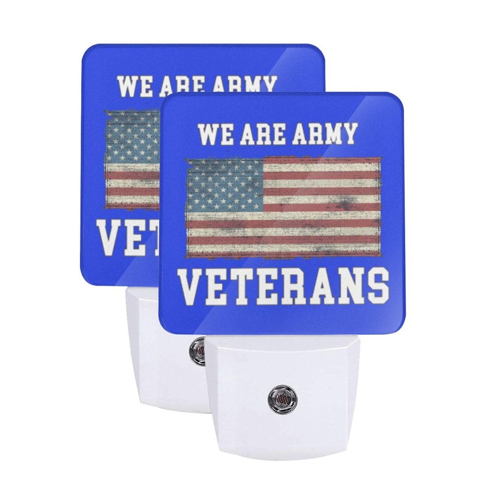 Qauirfe We are Veterans Night Light Set of 2 Home Decor