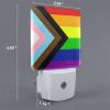 Qauirfe Transgender Pride Rainbow Flag LGBTQ Night Light Set of 2 Home Decor view 2