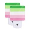Qauirfe Transgender Rainbow Pride Flag Night Light Set of 2 Home Decor