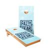 Skip's Garage Faith Over Fear Cornhole Boards - Includes (2) Boards (Resin Bags) + (2) Hole Lights & (2) Edge Lights view 1