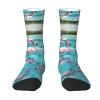 ZISHAK Flamingo And Swimming Pool Adult Sports Socks-Men'S Cotton Mid-Calf Socks:A Fusion Of Comfort,Style,And Functionality view 1