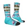 ZISHAK Flamingo And Swimming Pool Adult Sports Socks-Men'S Cotton Mid-Calf Socks:A Fusion Of Comfort,Style,And Functionality view 4