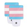 Qauirfe Transgender Pride Flag LGBTQ Night Light Set of 2 Home Decor