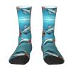 ZISHAK Flying Fish In The Ocean Adult Sports Socks-Men'S Cotton Mid-Calf Socks:A Fusion Of Comfort,Style,And Functionality view 1