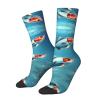 ZISHAK Flying Fish In The Ocean Adult Sports Socks-Men'S Cotton Mid-Calf Socks:A Fusion Of Comfort,Style,And Functionality view 3