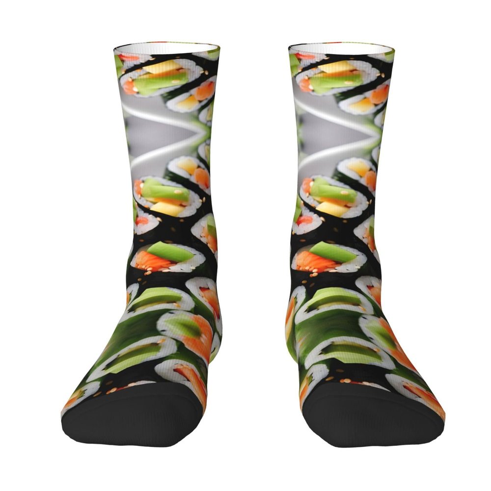 ZISHAK Sushi Dill Pickles Adult Sports Socks-Men'S Cotton Mid-Calf Socks:A Fusion Of Comfort,Style,And Functionality