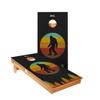 Skip's Garage Retro Sasquatch Cornhole Boards - Includes (2) Boards (Resin Bags) + (1) Case & (2) Edge Lights view 1