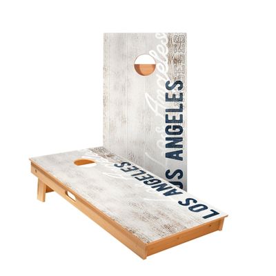 Skip's Garage Los Angeles Blue Vintage Gameday Cornhole Boards - Includes (2) Boards (Resin Bags) + NO Additional Accessories