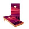 Skip's Garage Red Forest Sunset Cornhole Boards - Includes (2) Boards (Resin Bags) + (1) Black Carrying Case view 1
