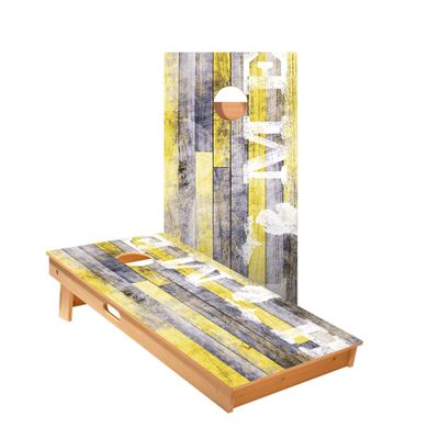 Skip's Garage Michigan Cornhole Boards - Includes (2) Boards (Resin Bags) + (1) Black Carrying Case