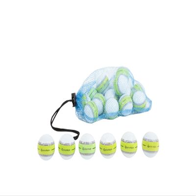 Clean Green Golf Balls Recycled and Used Golf Ball Mix for Taylormade Tour Response 2022 Stripe - Includes Recycled Golf Balls (Different Stripe Colors) and Reusable Drawstring Bag (12)