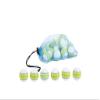 Clean Green Golf Balls Recycled and Used Golf Ball Mix for Taylormade Tour Response 2022 Stripe - Includes Recycled Golf Balls (Different Stripe Colors) and Reusable Drawstring Bag (12)