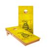 Skip's Garage Don't Tread On Me Yellow Cornhole Boards - Includes (2) Boards (Resin Bags) + (1) Carry Case, (2) Hole Lights & (2) Edge Lights view 1