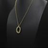 A Charmed Impression Father and Daughter Gift - The Love Between Last Forever - Hammered Linked Infinity Ring Necklace Silver view 2